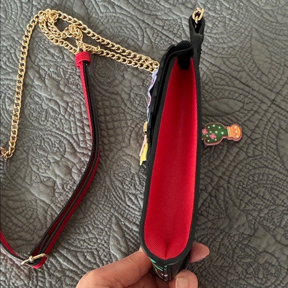 Vendula of London Elegant Black Floral Crossbody Bag - Picture 7 of 14